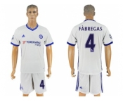 Chelsea #4 Fabregas White Soccer Club Jersey