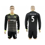 Chelsea #5 Zouma Sec Away Long Sleeves Soccer Club Jersey