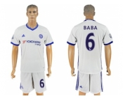 Chelsea #6 Baba White Soccer Club Jersey