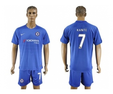 Chelsea #7 Kante Home Soccer Club Jerseys