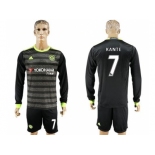 Chelsea #7 Kante Sec Away Long Sleeves Soccer Club Jersey