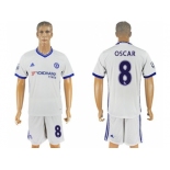 Chelsea #8 Oscar White Soccer Club Jersey