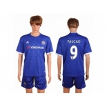 Chelsea #9 Falcao Home Soccer Club Jersey