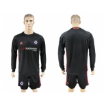 Chelsea Blank Black Goalkeeper Long Sleeves Soccer Club Jersey