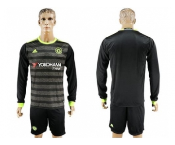 Chelsea Blank Sec Away Long Sleeves Soccer Club Jersey