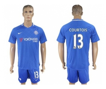 helsea #13 Courtois Home Soccer Club Jerseys