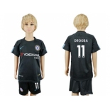 Chelsea #11 Drogba Sec Away Kid Soccer Club Jersey