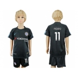 Chelsea #11 Pedro Sec Away Kid Soccer Club Jersey