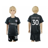 Chelsea #30 David Luiz Sec Away Kid Soccer Club Jersey