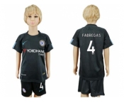 Chelsea #4 Fabregas Sec Away Kid Soccer Club Jersey