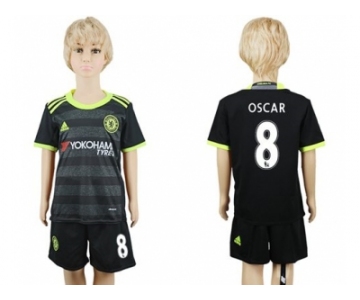 Chelsea #8 Oscar Away Kid Soccer Club Jersey