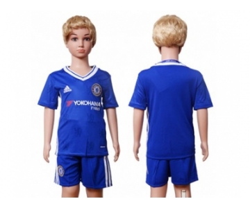 Chelsea Blank Blue Home Kid Soccer Club Jersey