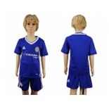 Chelsea Blank Blue Home Kid Soccer Club Jerseys