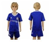 Chelsea Blank Blue Home Kid Soccer Club Jerseys