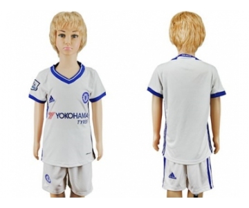 Chelsea Blank White Kid Soccer Club Jersey