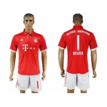 Bayern Munchen #1 Neuer Home Soccer Club Jersey