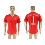 Bayern Munchen #1 Neuer Marine Environmental Protection Home Soccer Club Jersey