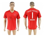 Bayern Munchen #1 Neuer Marine Environmental Protection Home Soccer Club Jersey