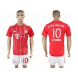 Bayern Munchen #10 Robben Home Soccer Club Jerseys.