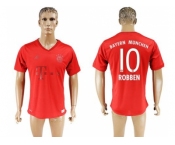 Bayern Munchen #10 Robben Marine Environmental Protection Home Soccer Club Jersey