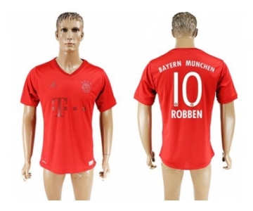 Bayern Munchen #10 Robben Marine Environmental Protection Home Soccer Club Jersey