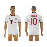 Bayern Munchen #10 Robben White Soccer Club Jersey