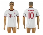 Bayern Munchen #10 Robben White Soccer Club Jersey