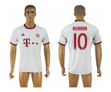 Bayern Munchen #10 Robben White Soccer Club Jersey