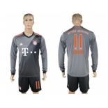 Bayern Munchen #11 Costa Away Long Sleeves Soccer Club Jersey