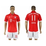 Bayern Munchen #11 Costa Home Soccer Club Jersey