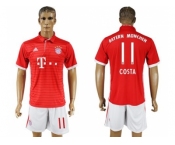 Bayern Munchen #11 Costa Home Soccer Club Jersey