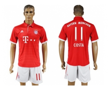 Bayern Munchen #11 Costa Home Soccer Club Jersey