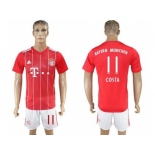 Bayern Munchen #11 Costa Home Soccer Club Jerseys