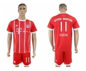 Bayern Munchen #11 Costa Home Soccer Club Jerseys.