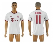 Bayern Munchen #11 Costa White Soccer Club Jersey