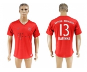 Bayern Munchen #13 Rafinha Marine Environmental Protection Home Soccer Club Jersey