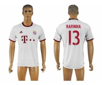 Bayern Munchen #13 Rafinha White Soccer Club Jersey