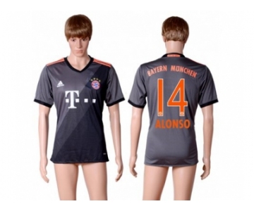 Bayern Munchen #14 Alonso Away Soccer Club Jersey