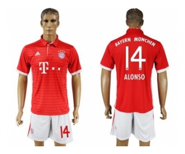 Bayern Munchen #14 Alonso Home Soccer Club Jersey