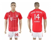 Bayern Munchen #14 Alonso Home Soccer Club Jerseys