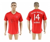 Bayern Munchen #14 Alonso Marine Environmental Protection Home Soccer Club Jersey