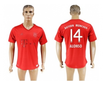 Bayern Munchen #14 Alonso Marine Environmental Protection Home Soccer Club Jersey