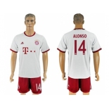 Bayern Munchen #14 Alonso Sec Away Soccer Club Jersey