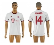 Bayern Munchen #14 Alonso White Soccer Club Jersey