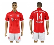 Bayern Munchen #14 Pizarro Home Soccer Club Jersey