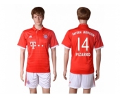 Bayern Munchen #14 Pizarro Home Soccer Club Jerseys