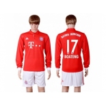 Bayern Munchen #17 Boateng Home Long Sleeves Soccer Club Jerseys