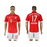 Bayern Munchen #17 Boateng Home Soccer Club Jersey