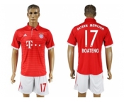 Bayern Munchen #17 Boateng Home Soccer Club Jersey