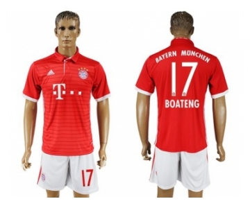 Bayern Munchen #17 Boateng Home Soccer Club Jersey